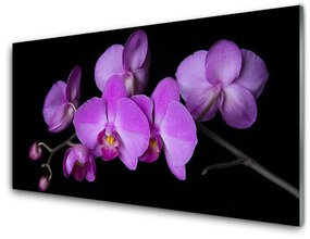 Sklenený obklad Do kuchyne Vstavač orchidea kvety 120x60 cm