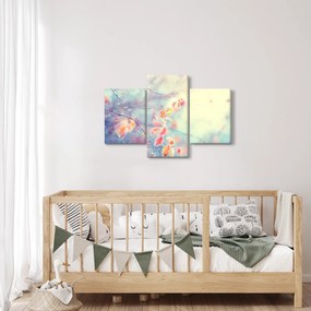 Obraz - Lístky v ľade (90x60 cm)