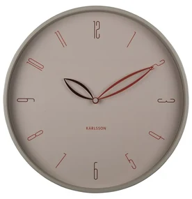 Karlsson 6012WG dizajnové nástenné hodiny béžová, pr. 40 cm