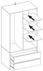 Skriňa pre deti Ballerina