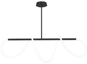 Toolight - LED závesné svietidlo APP856-CP, čierna, OSW-04031