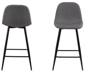 Barová stolička Wilma svetlosivá 2