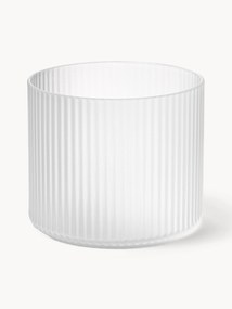 Ručne fúkané reliéfne poháre Ripple, 4 ks