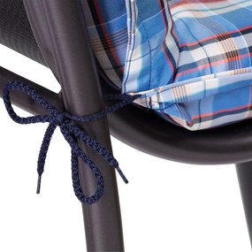 Prato, čalúnená podložka, podložka na stoličku, podložka na nižšie polohovacie kreslo, na záhradnú stoličku, polyester, 50 × 100 × 8 cm
