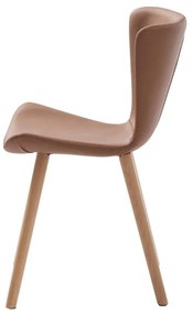 Hnedé kovové jedálenské stoličky v súprave 2 ks Teslin – Unique Furniture