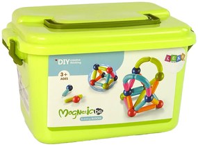 Lean Toys Magnetické stavebné kocky - 70 prvkov