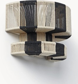 Veľké nástenné svietidlo z ľanových vlákien Lace