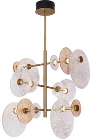 MAXLIGHT P0541 - LED Luster na tyči ALLURE 14xLED/5W/230V pr. 60 cm zlatá