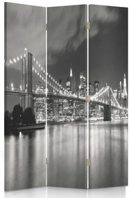 Gario Paraván Brooklynský most v noci Rozmery: 110 x 170 cm, Prevedenie: Klasický paraván