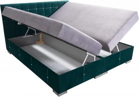 Čalúnená posteľ DARA II, 200x180, zelená (Kronos 19/Vogue 14)