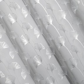 Elegantné závesy v svetlo sivej farbe so striebornou potlačou Dĺžka: 250 cm