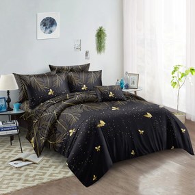 Obliečky z mikrovlákna VISATA čierne Rozmer obliečky: 70 x 80 cm | 140 x 200 cm