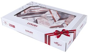 SATÉNOVÉ OBLIEČKY LUXURY CARRERA 200X220 CM, 2KS 70X80 CM VZOROVANÉ