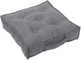 Prešívaný puf grafitová 46x46x13cm