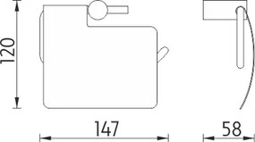 Nimco Držiak na toaletný papier BORMO - BR 11055B-26