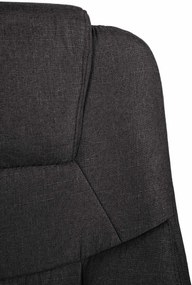 Design-Shop Kancelárska XXL stolička Apol látka - Tmavo sivá