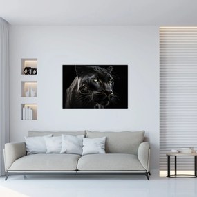 Obraz - Čierny panter (90x60 cm)
