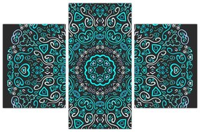 Obraz ornamentálne abstrakcie (90x60 cm)