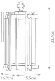Quoizel - Vonkajšie nástenné svietidlo GOLDENROD 1xE27/100W/230V IP44