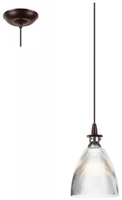 LED Luster na lanku JODI 1xE27/60W/230V bronz