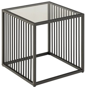 Odkladací stolík so sklenenou doskou 40x40 cm Strington – Actona