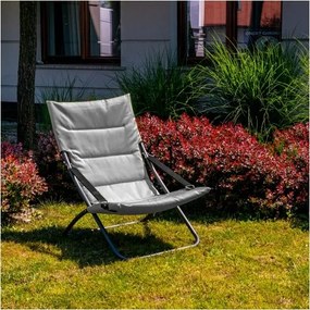 MI Plážové ležadlo VERDE sivé