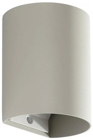 FARO Barcelona FARO 40524 - Nástenné svietidlo SOLE 1xGU10/8W/230V šedá zaokrúhlený FA40524