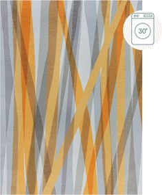 Flair Rugs, AKCIA: 170x240 cm Kusový koberec Match Isabella Stripe Grey/Ochre, žltá, chodba / predsieň