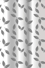 Erga Peva, sprchový záves 180x200cm, polyester, biela-šedá vzor Madison, ERG-08228