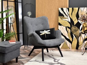 Relaxačné kreslo Florentino (grafit + čierna). Akcia -20%. Vlastná spoľahlivá doprava až k Vám domov. 1135723