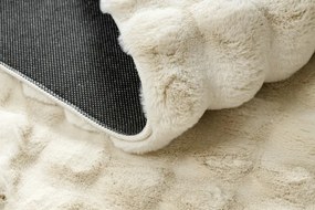 Koberec BUBBLE slonová kosť 12 štrukturálny 3D
