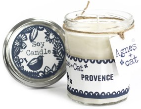 Sviečka zo sójového vosku v zaváraninovom pohári - Provence 220ml