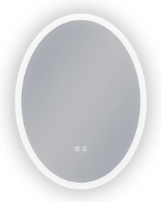 Erga Paola, oválne LED zrkadlo 60x80cm, 2070 lm, 3 farby svetla, predné a zadné osvetlenie, ERG-V01-302-6080-00