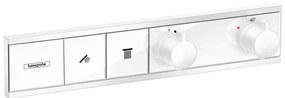 Hansgrohe RainSelect, batéria pod omietku na 2 spotrebiče, matná biela, HAN-15380700