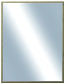DANTIK - Zrkadlo v rámu, rozmer s rámom 70x90 cm z lišty Y-ka žltá linka (3127)