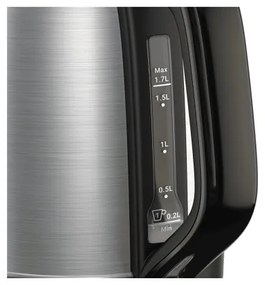 Tefal - Rýchlovarná kanvica SUBITO 1,7l 2400W/230V nerez/čierna