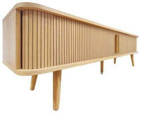 TV stolík v dekore duba v prírodnej farbe 178x50x40 cm Rove – Woodman