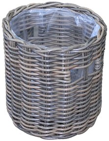 Prútený kôš 30x31h sivý