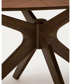 Jedálenský stôl s doskou v dekore orechového dreva 110x180 cm Naanim – Kave Home