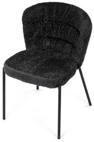 Súprava jedálenských stoličiek Bouclé CT-W1077GREY2, 4 ks
