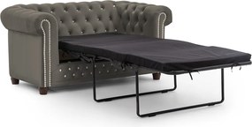 Sivá zamatová rozkladacia pohovka 148 cm York Blik – Ropez