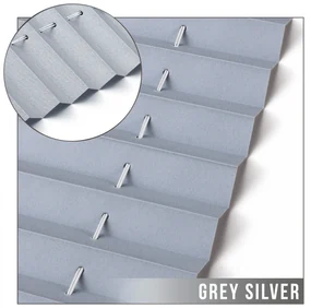 Dekodum Neinvazívna termoizolačná plisovaná roleta grey silver Šířka (cm): 43