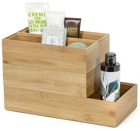 Organizér Compactor Bamboo Box, 22,5 x 15 x 6,5 cm, prírodné drevo