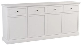 Komoda Lucca K4D4S biela opálová