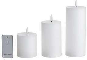 NORDIC LIGHT LED Sviečky 3 ks - biela