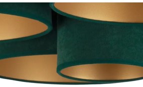 Duolla - Stropné svietidlo ROLLER PENTO 5xE27/60W/230V zelená/zlatá