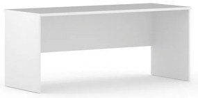Kancelársky písací stôl INTEGRO, 1750 x 700 mm, biela