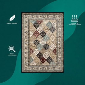 Angel Carpet, Kusový koberec Sultan 25 Blue/red, 160x230, viacfarebná, kancelária