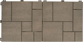 Multy Home Gumová dlaždica STONE MOSAIC 30 x 30 cm, hnedý dub