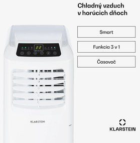 Klarstein Pure Blizzard Smart 7k, mobilná klimatizácia, 7 000 BTU/2,1 kW, A, diaľkový ovládač